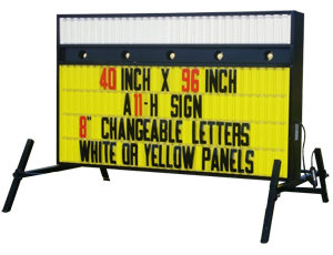 Portable Sign Double Sided With Headliner Model A-11H