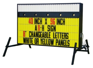 Portable Sign Double Sided With Headliner Model A-11H