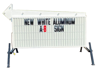 MODEL-A-8 WHITE ALUMINUM WHITE