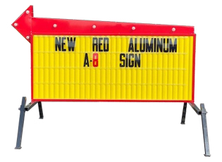 model A-8 red aluminum - yellow face